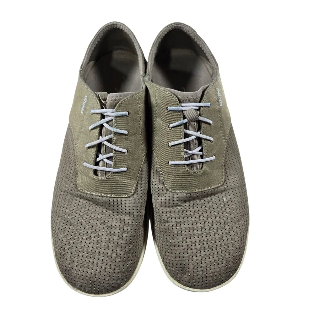 Olukai Nohea Moku Mens Sz 13 Gray Slip On Mesh Dock Beach‎ Casual Sneakers Shoes